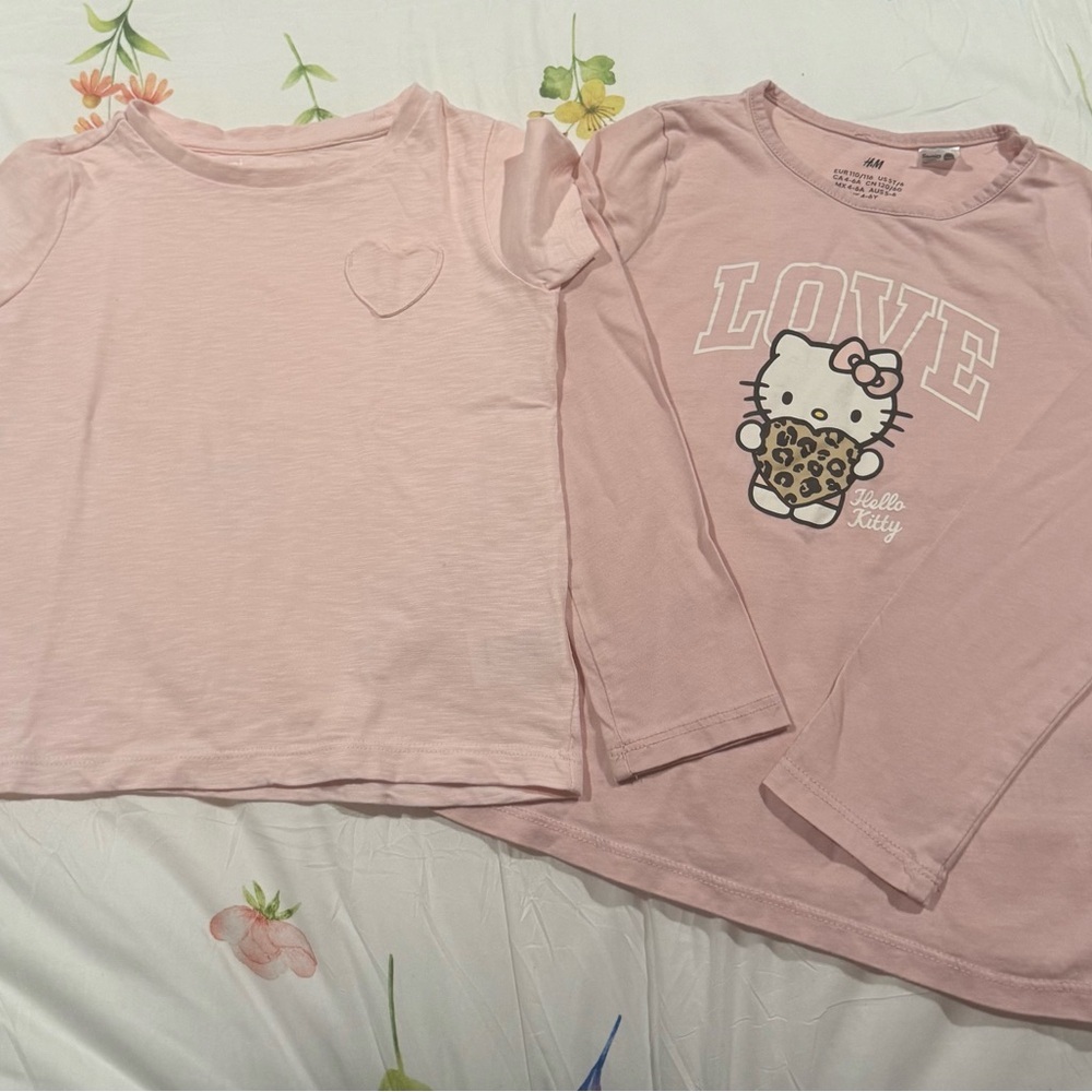 Bundle Girls H&M Hello Kitty and Rumi and Ryder Pink Tops 5T